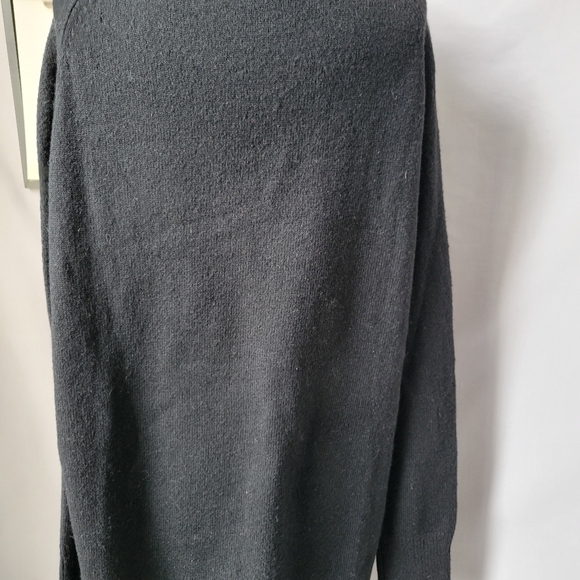 Boa Soft Brushed Knit High Neck Mini Jumper Dress Black S - Picture 9 of 12